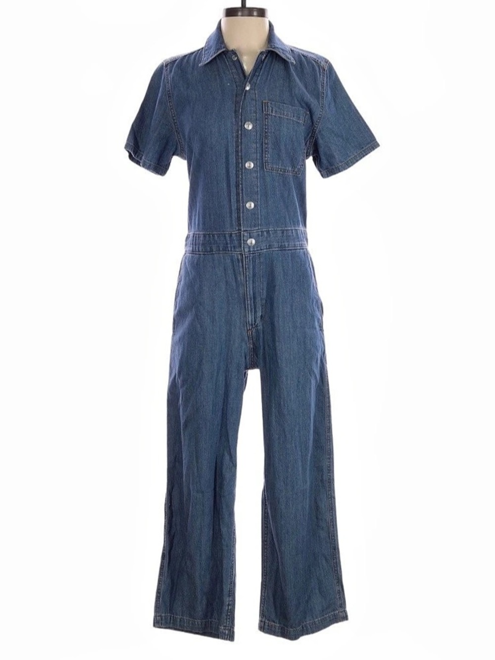 Levi's Short-Sleeve Heritage Jumpsuit Denim Short Sleeve Jumpsuit